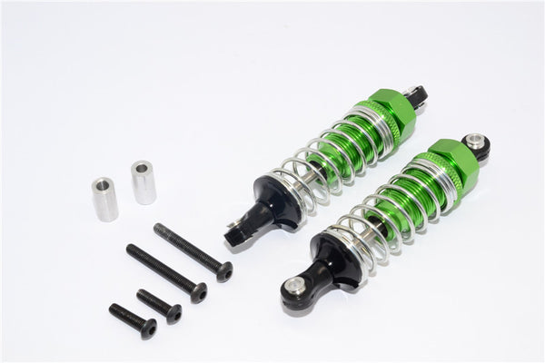 Tamiya TT02B Aluminum Front Adjustable Spring Damper (70mm) - 1Pr Set Green