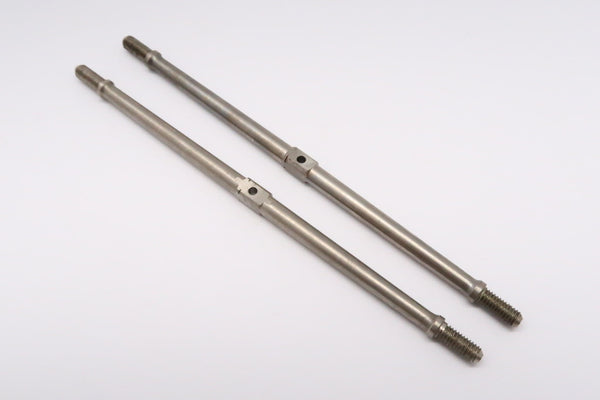 Titanium Square Turn Buckles 101mm Long Axle With 10mm Long M4 Thread - 1Pr