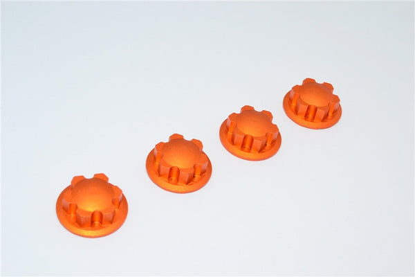 Aluminum Wheel Locker For Traxxas 1:5 X Maxx 6S / X Maxx 8S / XRT 8S Monster Truck Upgrades - 4Pc Set Orange