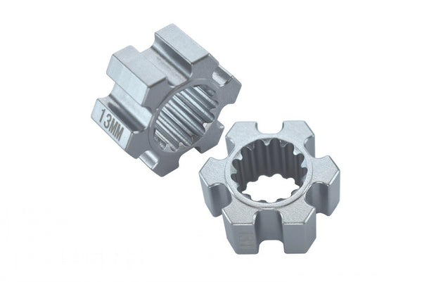 Traxxas X-Maxx 4X4 Aluminum Wheel Hex (13mm Thickness) - 2Pcs Silver