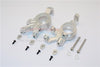 Traxxas X-Maxx 4X4 Aluminum Front Knuckle Arms With Collars - 1Pr Set Silver