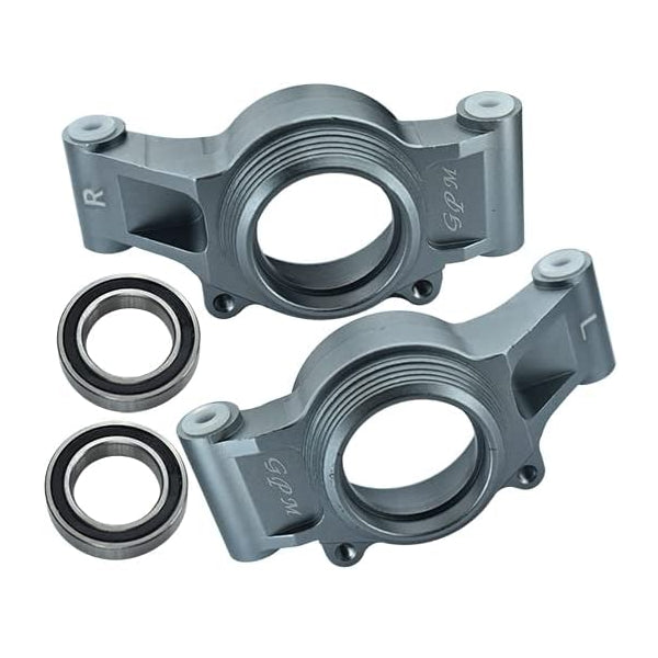 Aluminum 6061-T6 Rear Oversized Knuckle Arms For 1:5 Traxxas X Maxx 4X4 (For X Maxx 6S / 8S) - 4Pc Set Gray Silver