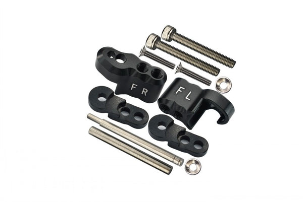 Traxxas X-Maxx 4X4 Aluminum Front Adjustable Shock Mount - 1 Set Black