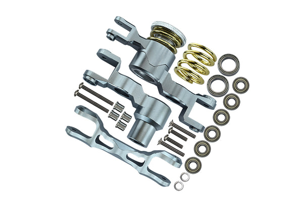 Traxxas X-Maxx 4X4 Aluminum Steering Assembly - 1 Set Gray Silver