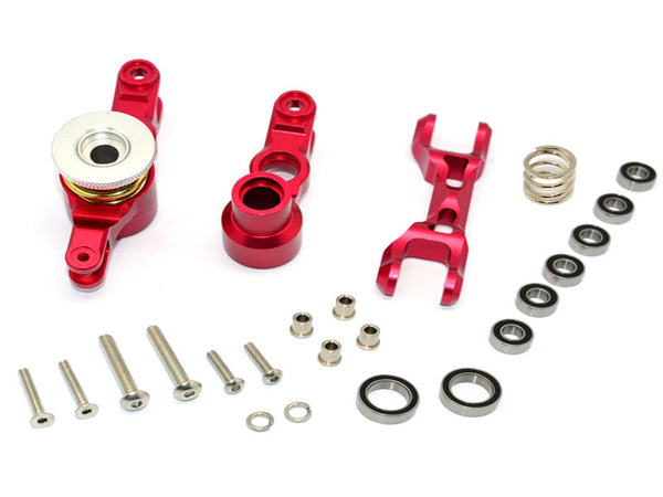Traxxas X-Maxx 4X4 Aluminum Steering Assembly - 1 Set Red