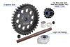 40Cr Carbon Steel M1.5 Spur Gear 33T + Motor Gear 12T For 1:5 Traxxas X Maxx 6S / X Maxx 8S / XRT 8S Monster Truck