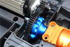 Traxxas X-Maxx 4X4 Upgrade Part Aluminum Trasmission Cush Drive Housing With Drive Input Shaft - 10Pcs Set Blue