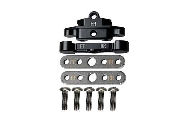 Aluminum Front Lower Arm Tie Bar Mount For Traxxas 1:10 Maxx 4WD Monster Truck-89076-4 / 1:8 4WD Maxx Slash 6S Brushless Short Course Truck-102076-4 Upgrades - Black