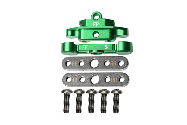 Aluminum Front Lower Arm Tie Bar Mount For Traxxas 1:10 Maxx 4WD Monster Truck-89076-4 / 1:8 4WD Maxx Slash 6S Brushless Short Course Truck-102076-4 Upgrades - Green