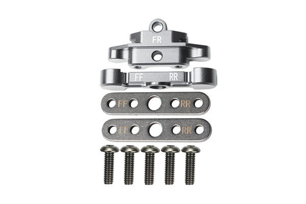 Aluminum Front Lower Arm Tie Bar Mount For Traxxas 1:10 Maxx 4WD Monster Truck-89076-4 / 1:8 4WD Maxx Slash 6S Brushless Short Course Truck-102076-4 Upgrades - Silver