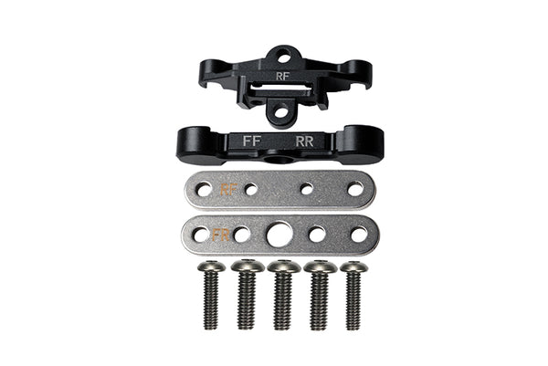 Aluminum Rear Lower Arm Tie Bar Mount For Traxxas 1:10 Maxx 4WD Monster Truck-89076-4 / 1:8 4WD Maxx Slash 6S Brushless Short Course Truck-102076-4 Upgrades - Black