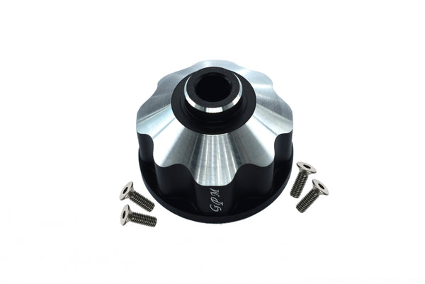 Aluminum Diff Case for Front/Rear/Center For Traxxas 1:10 Maxx 4WD Monster Truck-89076-4 / 1:8 4WD Maxx Slash 6S Brushless Short Course Truck-102076-4 Upgrades - Black