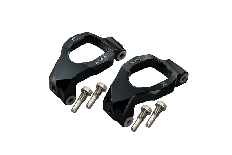 Aluminum Front C-Hubs For Traxxas 1:10 Maxx 4WD Monster Truck-89076-4 / 1:8 4WD Maxx Slash 6S Brushless Short Course Truck-102076-4 Upgrades - Black