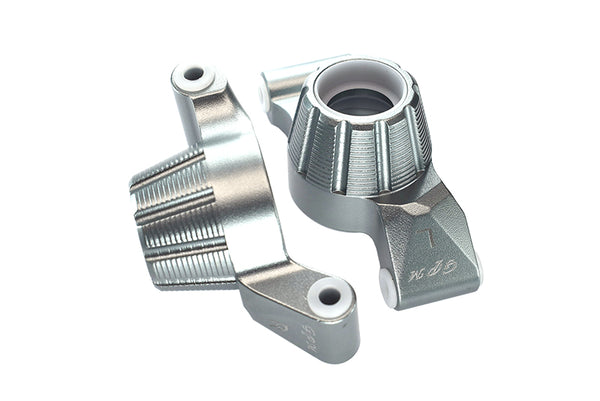 Aluminum Rear Knuckle Arms For Traxxas 1:10 4WD MAXX 89076-4 / 4WD MAXX with WideMAXX 89086-4 / 1:8 4WD Maxx Slash 6S 102076-4 Upgrades - Silver