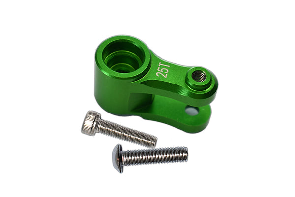 Aluminum 25T Servo Horn For Traxxas 1:10 4WD MAXX 89076-4 / 4WD MAXX with WideMAXX 89086-4 / 1:8 4WD Maxx Slash 6S 102076-4 Upgrades - Green