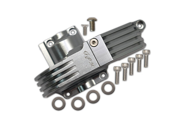 Aluminum Main Gear Cover For Traxxas 1:10 4WD MAXX 89076-4 / 4WD MAXX with WideMAXX 89086-4 / 1:8 4WD Maxx Slash 6S 102076-4 Upgrades - Gray Silver