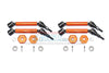 Traxxas 1/10 Maxx 4WD Monster Truck Harden Steel+Aluminum Front & Rear Adjustable CVD Drive Shaft + Hex Adapter (+2mm) - 20Pc Set Orange