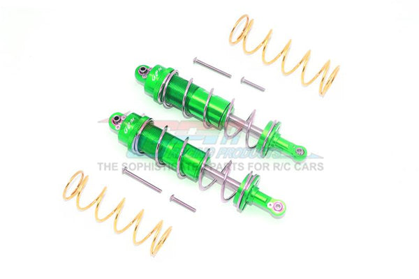 Traxxas 1/10 Maxx 4WD Monster Truck Aluminum Front Or Rear Thickened Spring Dampers 125mm - 1Pr Set Green
