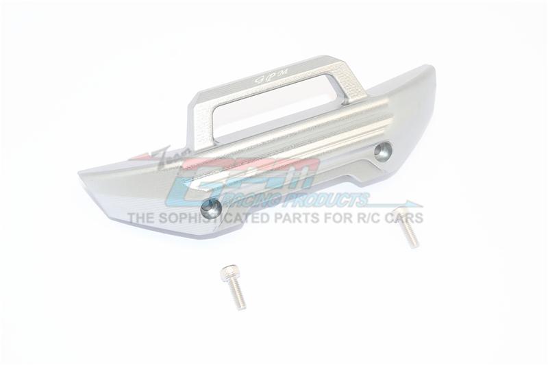 Traxxas 1/10 Maxx 4WD Monster Truck Aluminum Front Bumper - 1Pc Set Gray Silver