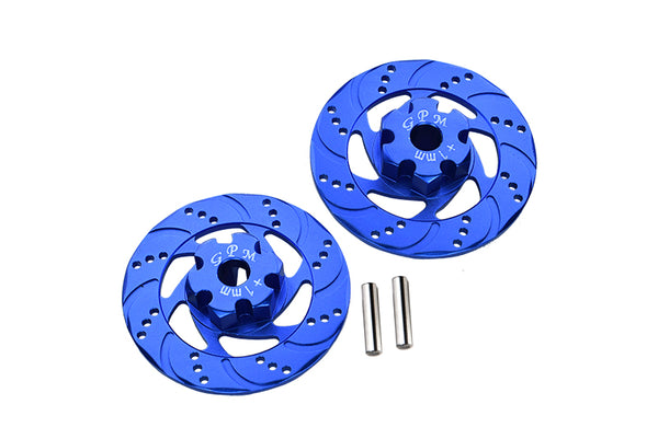 Traxxas Unlimited Desert Racer 4X4 (#85076-4) Aluminum +1mm Hex With Brake Disk - 1Pr Set Blue