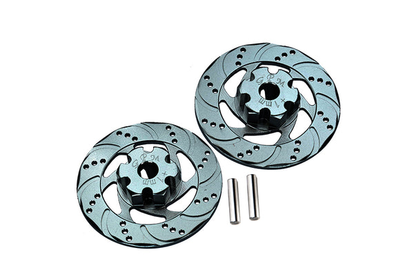 Traxxas Unlimited Desert Racer 4X4 (#85076-4) Aluminum +1mm Hex With Brake Disk - 1Pr Set Gray Silver
