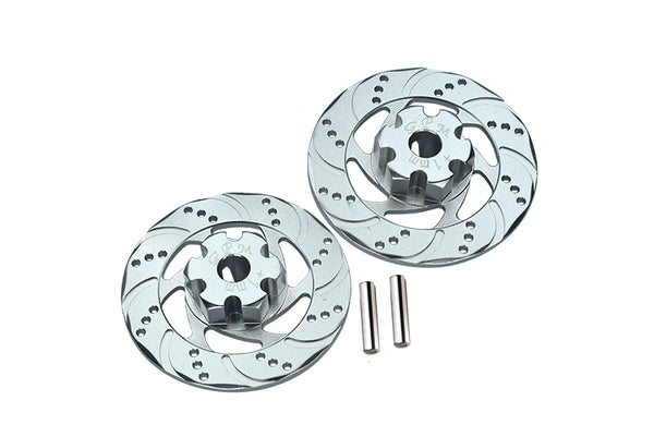 Traxxas Unlimited Desert Racer 4X4 (#85076-4) Aluminum +1mm Hex With Brake Disk - 1Pr Set Silver