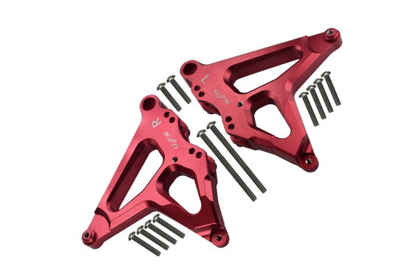 Traxxas Unlimited Desert Racer 4X4 (#85076-4) Aluminum Rear Damper Mount - 1Pr Set Red