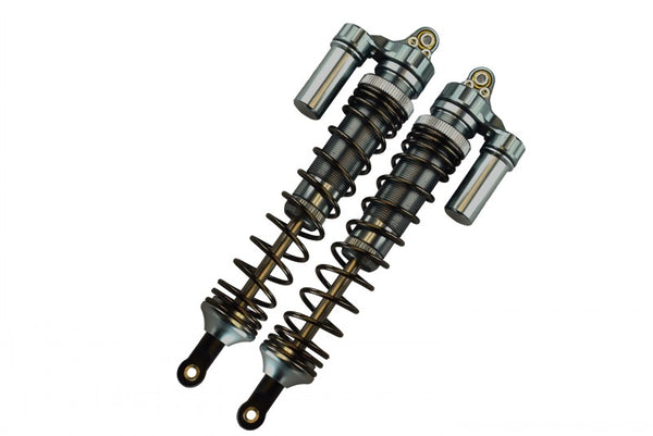 Traxxas Unlimited Desert Racer 4X4 (#85076-4) Aluminum Rear L-Shape Spring Damper (139mm) - 2Pc Set Gray Silver