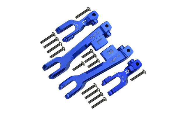 Traxxas Unlimited Desert Racer 4X4 (#85076-4) Aluminum Front & Rear Sway Bar - 4Pc Set Blue
