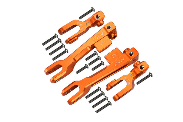 Traxxas Unlimited Desert Racer 4X4 (#85076-4) Aluminum Front & Rear Sway Bar - 4Pc Set Orange