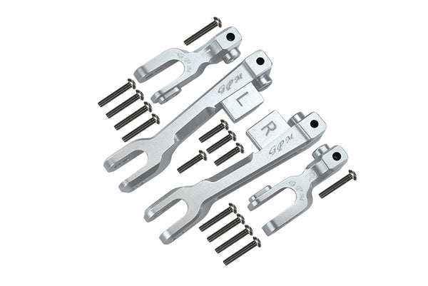 Traxxas Unlimited Desert Racer 4X4 (#85076-4) Aluminum Front & Rear Sway Bar - 4Pc Set Silver