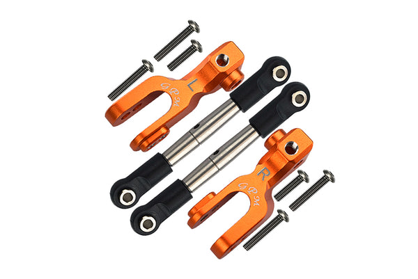 Traxxas Unlimited Desert Racer 4X4 (#85076-4) Aluminum Front Sway Bar & Stainless Steel Linkage - 4Pc Set Orange