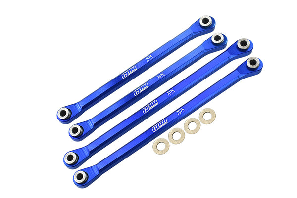 Axial 1/18 UTB18 Capra 4WD Unlimited Trail Buggy AXI01002 Upgrades Aluminum 7075-T6 Front Lower & Rear Lower Chassis Links Parts - Blue
