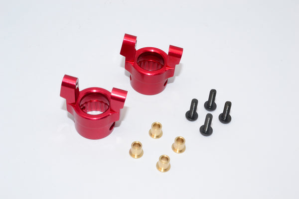 Axial Wraith & RR10 Bomber Aluminum Front C-Hub - 1Pr Red
