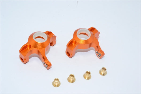 Axial Wraith & RR10 Bomber Aluminum Steering Front Knuckles - 1 Pr Set Orange
