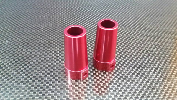 Axial Wraith & Wraith Spawn Aluminum Straight Axle Adapter - 1 Pr Red