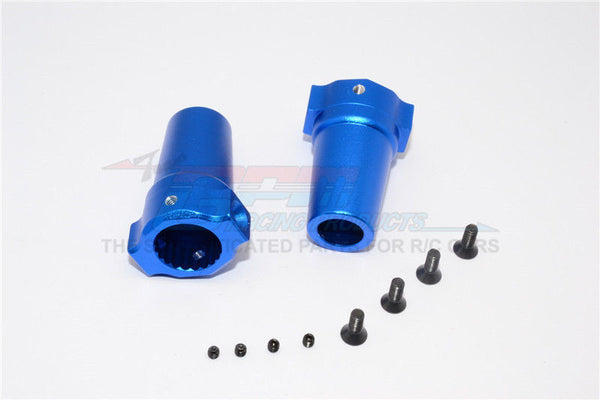Axial Wraith / Yeti / RR10 Bomber Aluminum Straight Axle Adapter - 1Pr Blue