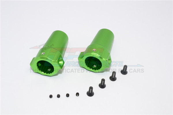 Axial Wraith / Yeti / RR10 Bomber Aluminum Straight Axle Adapter - 1Pr Green