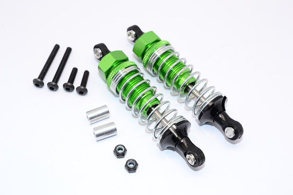 HPI WR8 Flux Aluminum Front Adjustable Damper (70mm) With Plastic Ball Top - 1Pr Set Green