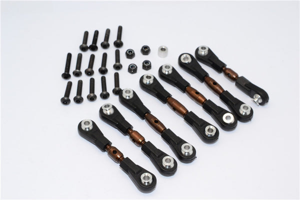 HPI WR8 Flux Spring Steel Completed Tie Rod - 7 Pcs Set