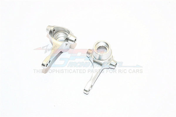 Tamiya WR02C Aluminum Front Knuckle Arm - 1Pr Set Silver