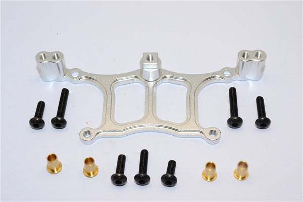 Tamiya WR02C & Wild Willy 2 Aluminum Front Shock Tower - 1Pc Set Silver