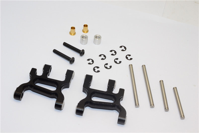 Tamiya WR02C Aluminum Front Lower Arm - 1Pr Set Black