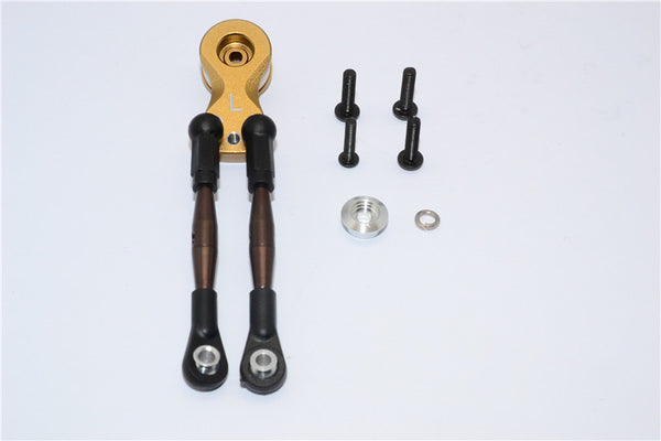 Tamiya WT-01N Aluminum Hi-Torque Servo Saver 24T With Steel Tie Rod - 1 Set Titanium