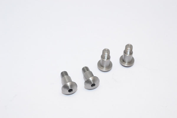 Tamiya Wild Willy 2 Steel King Pin (5mmX6.2mmXm4) - 4Pcs Black