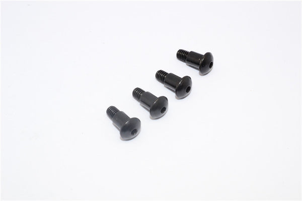 Tamiya Wild Willy 2 Steel King Pin (5mmX6.2mmXm4) - 4Pcs Black