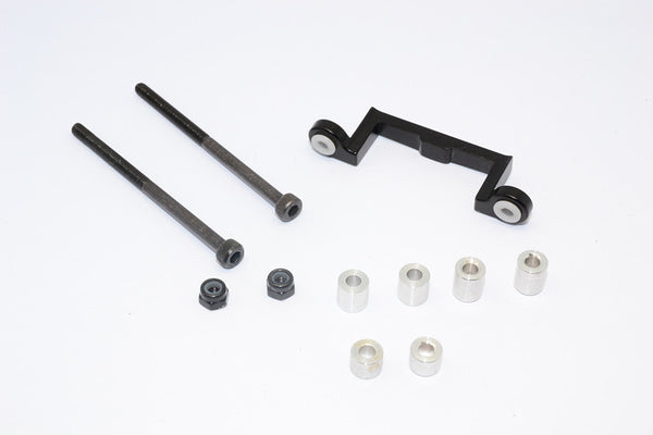 Tamiya Wild Willy 2 Aluminum Front/Rear Arm Bulk Use With GPM Item#WW2055 & WW2056 - 1Pc Set Black