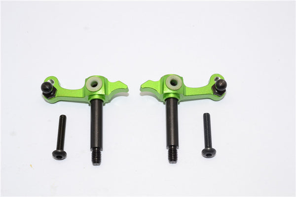 Tamiya Wild Willy 2 Aluminum Front Knuckle Arm - 1Pr Green