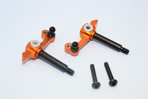 Tamiya Wild Willy 2 Aluminum Front Knuckle Arm - 1Pr Orange