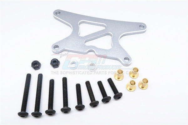 Tamiya Wild Willy 2 Aluminum Front Shock Tower - 1Pc Set Gray Silver